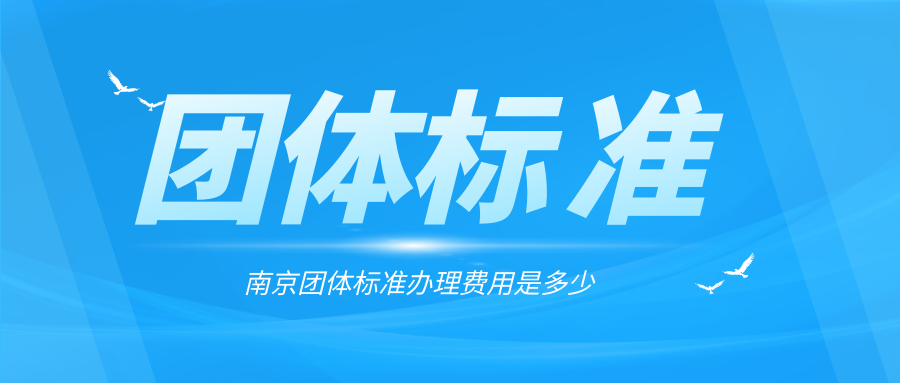 南京團(tuán)體標(biāo)準(zhǔn)辦理的費(fèi)用是多少？